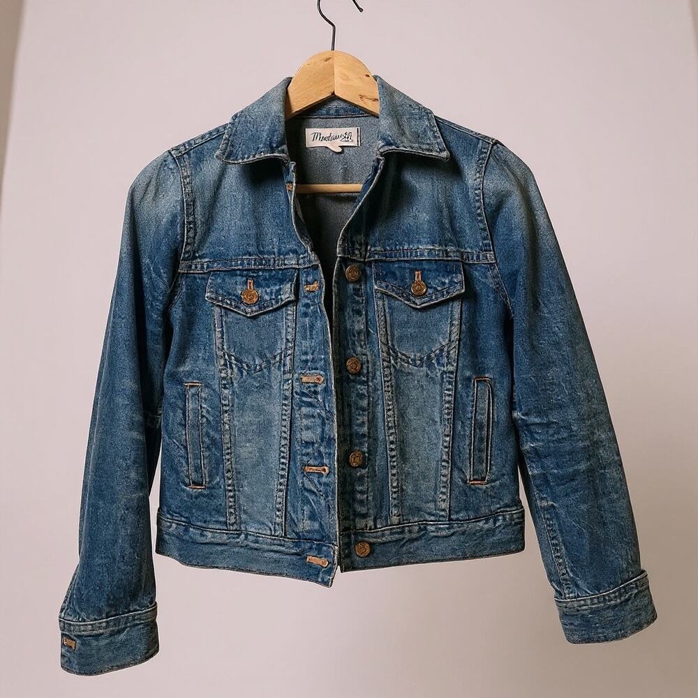 Madewell Pinter Wash Blue Denim Trucker Jean Jacket XS